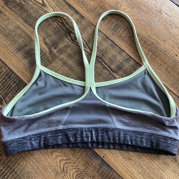 Lululemon y-bra size 6 - Gray and lime Green / Grey - Picture 2 of 5